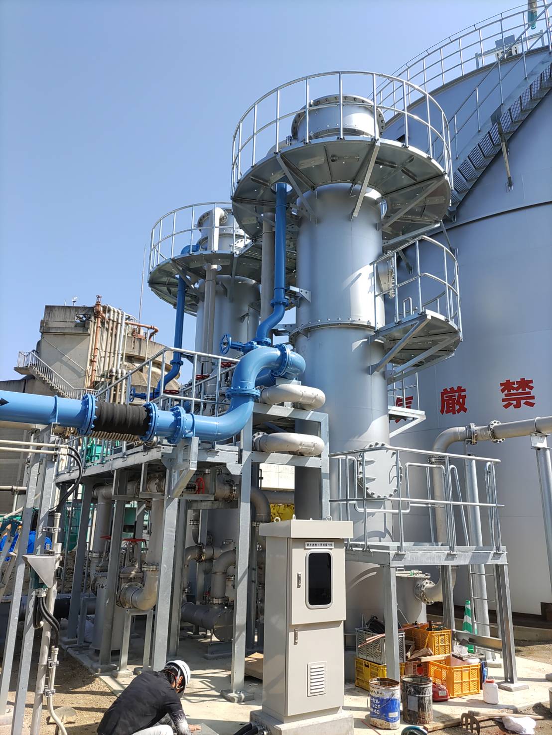 業務実績：タンク及び配管据付工事